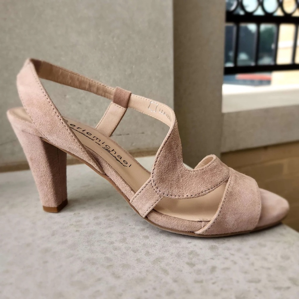 Eric Michael - Scarlet Nude Suede Heels
